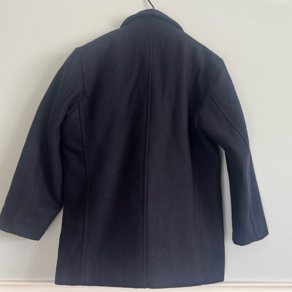 Navy Rivet Boys coat Small - Picture 3 of 11